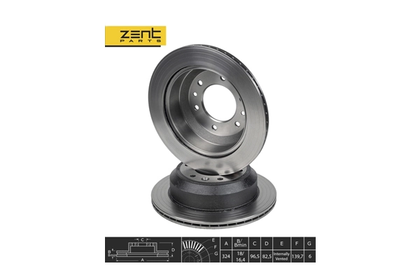 ZentParts féktárcsa - Z06094 - TothCarparts