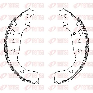REMSA fékpofa - 4556.00 - TothCarparts