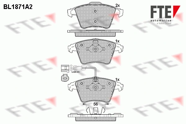 FTE fékbetétkészlet, tárcsafék - 9010451 - TothCarparts