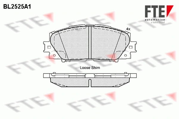 FTE fékbetétkészlet, tárcsafék - 9010780 - TothCarparts