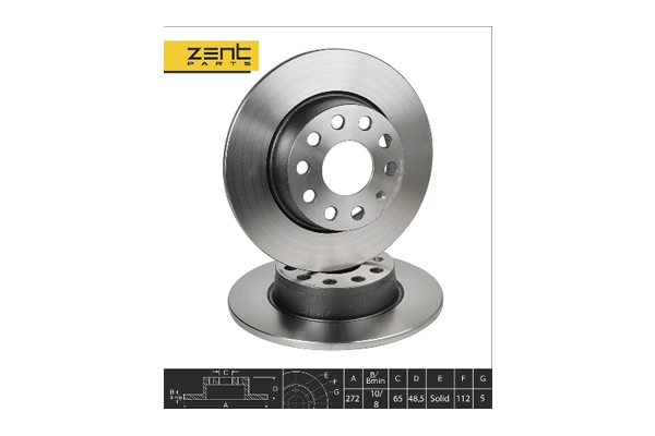 ZentParts féktárcsa - Z05991 - TothCarparts