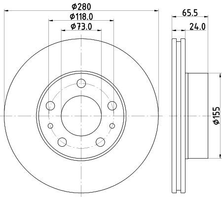 DON féktárcsa - PCD17872 - TothCarparts