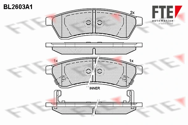 FTE fékbetétkészlet, tárcsafék - 9011053 - TothCarparts
