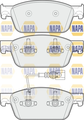 NAPA fékbetétkészlet, tárcsafék - NBP1287 - TothCarparts