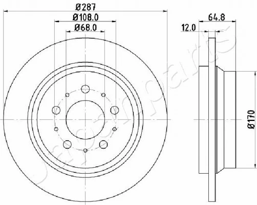 PEMEBLA féktárcsa - JAPDP-0321 - TothCarparts