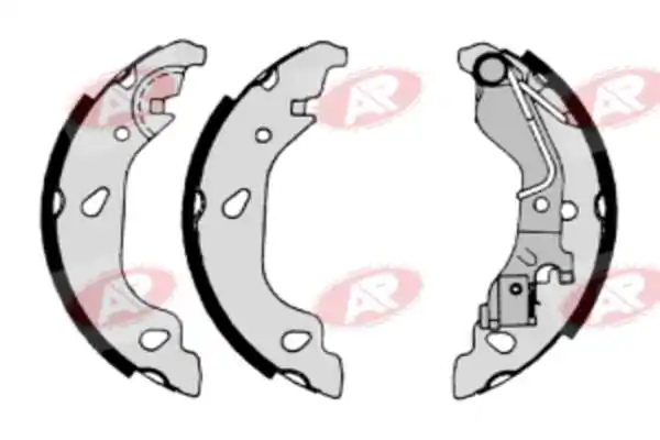 AP-SA fékpofakészlet - A7690 - TothCarparts