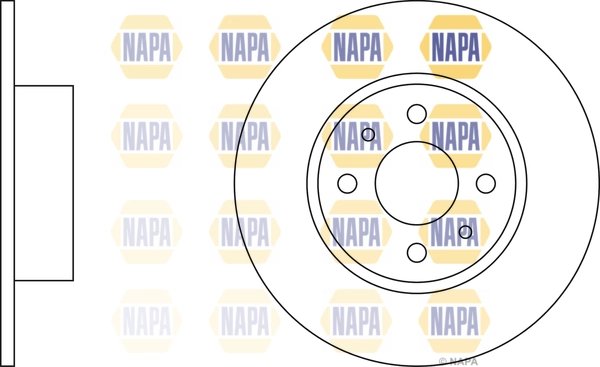 NAPA féktárcsa - NBD5349 - TothCarparts