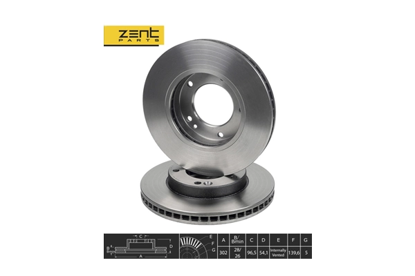 ZentParts féktárcsa - Z06126 - TothCarparts