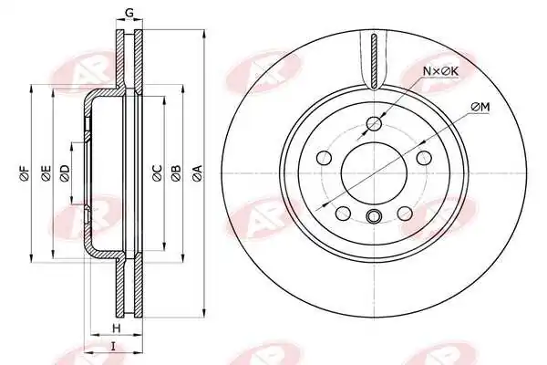 AP-SA féktárcsa - B2070V - TothCarparts