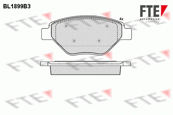 FTE fékbetétkészlet, tárcsafék - 9010487 - TothCarparts