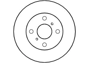 ABTEX féktárcsa - BD853V - TothCarparts