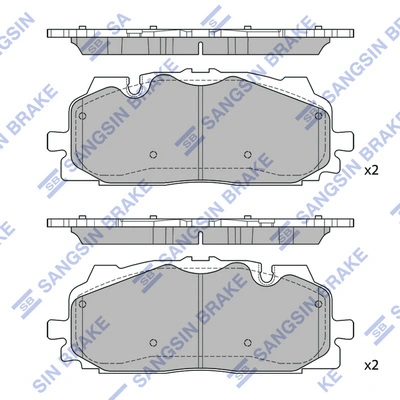 Hi-Q fékbetétkészlet, tárcsafék - SP4117 - TothCarparts
