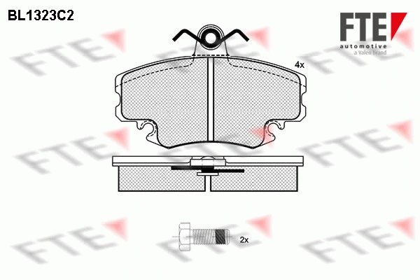 FTE fékbetétkészlet, tárcsafék - 9010111 - TothCarparts