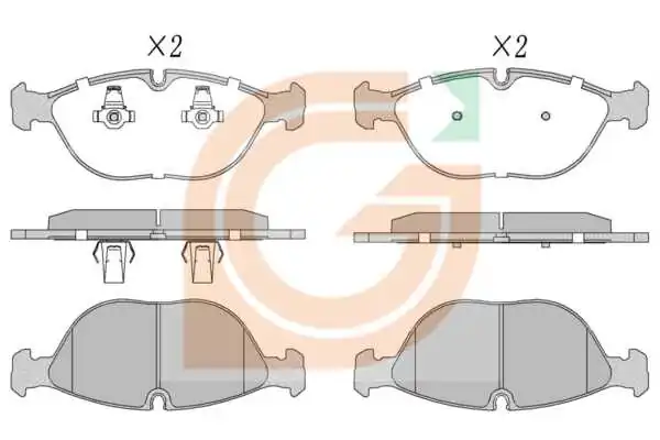 GAMA-SA fékbetétkészlet, tárcsafék - GA10032 - TothCarparts
