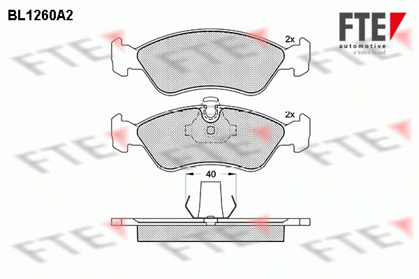 FTE fékbetétkészlet, tárcsafék - 9010081 - TothCarparts