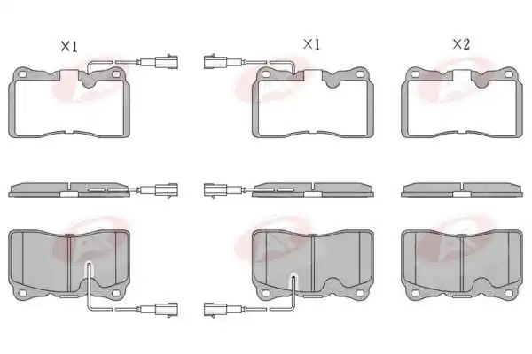 AP-SA fékbetétkészlet, tárcsafék - 5AP674 - TothCarparts