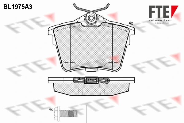 FTE fékbetétkészlet, tárcsafék - 9010563 - TothCarparts