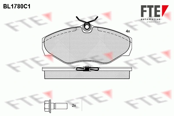 FTE fékbetétkészlet, tárcsafék - 9010350 - TothCarparts