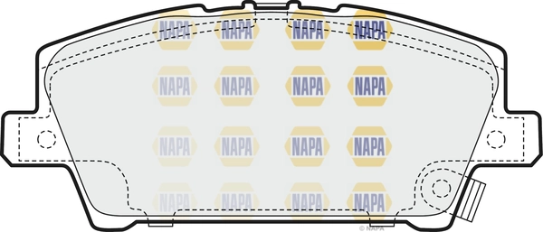 NAPA fékbetétkészlet, tárcsafék - NBP1011 - TothCarparts
