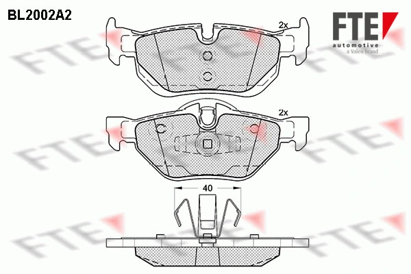 FTE fékbetétkészlet, tárcsafék - 9010588 - TothCarparts