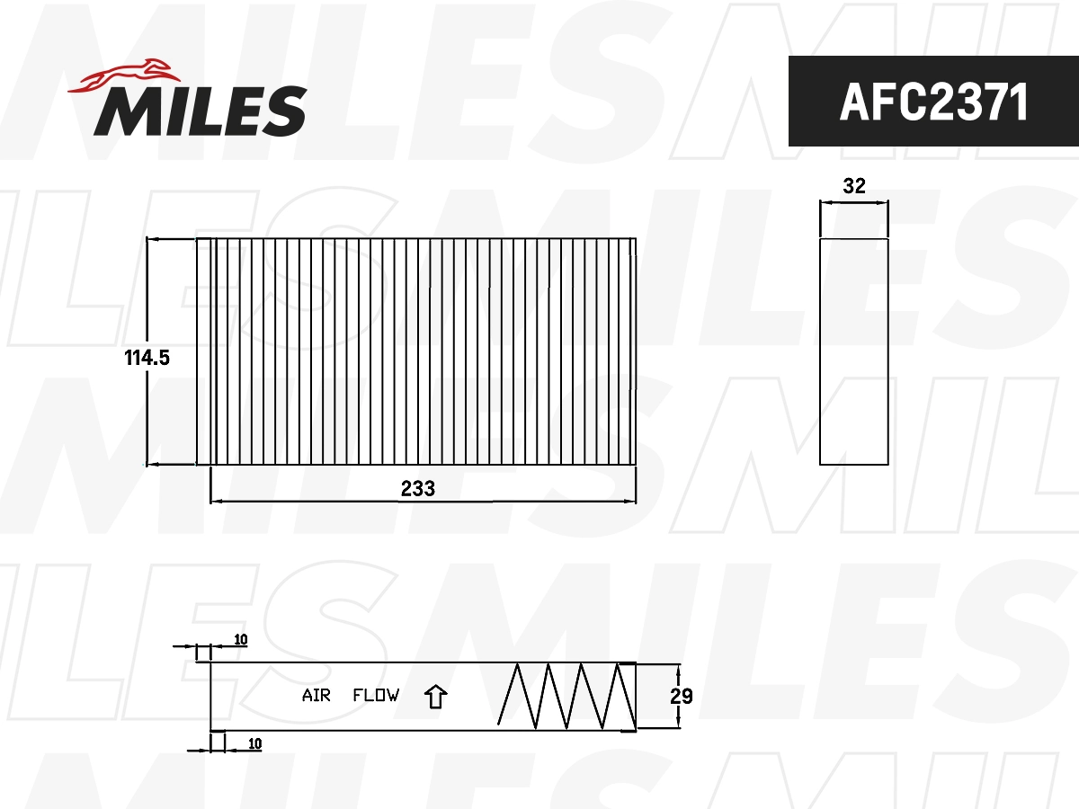 MILES szűrő, utastér levegő - AFC2371 - TothCarparts