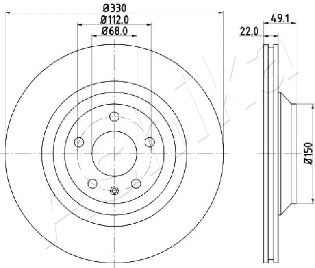 4X4 ESTANFI féktárcsa - EST-61-00-0916 - TothCarparts