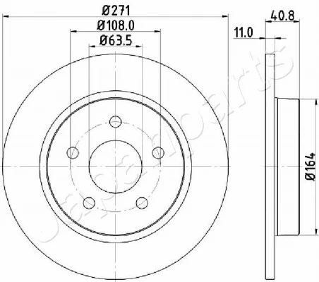 PEMEBLA féktárcsa - JAPDP-0305 - TothCarparts