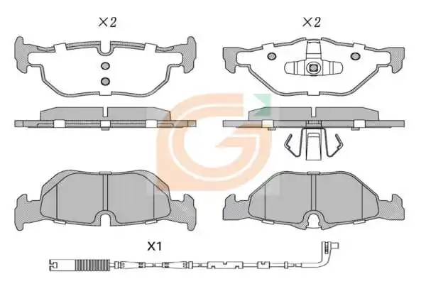 GAMA-SA fékbetétkészlet, tárcsafék - GA20685 - TothCarparts