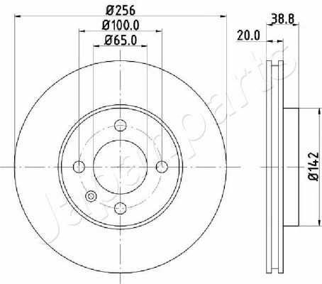 PEMEBLA féktárcsa - JAPDI-0935 - TothCarparts