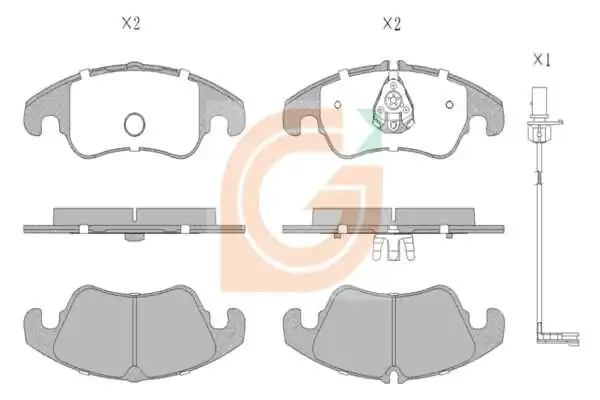 GAMA-SA fékbetétkészlet, tárcsafék - GA10017 - TothCarparts