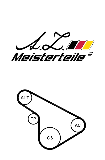 A.Z. Meisterteile hosszbordás szíj készlet - AZMT-20-030-1054 - TothCarparts