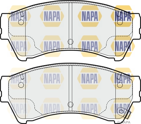 NAPA fékbetétkészlet, tárcsafék - NBP1525 - TothCarparts