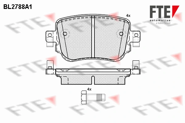 FTE fékbetétkészlet, tárcsafék - 9010982 - TothCarparts
