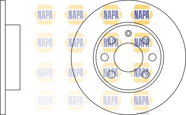 NAPA féktárcsa - NBD5262 - TothCarparts