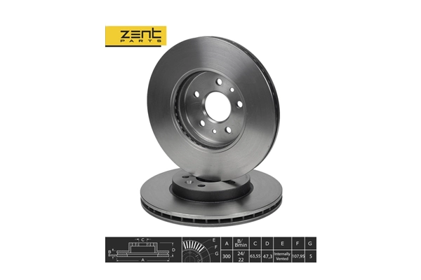 ZentParts féktárcsa - Z06035 - TothCarparts