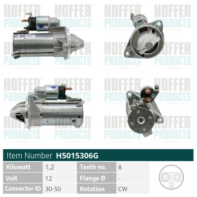 HOFFER önindító - H5015841 - TothCarparts