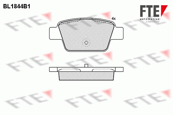 FTE fékbetétkészlet, tárcsafék - 9010424 - TothCarparts