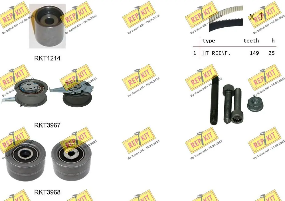 REPKIT Fogasszíjkészlet - RKTK1298 - TothCarparts
