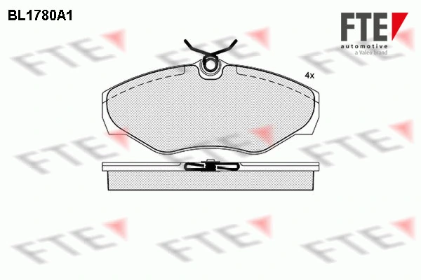 FTE fékbetétkészlet, tárcsafék - 9010349 - TothCarparts