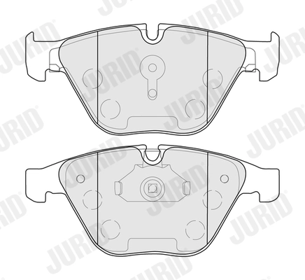 JURID fékbetétkészlet, tárcsafék - 574087J - TothCarparts