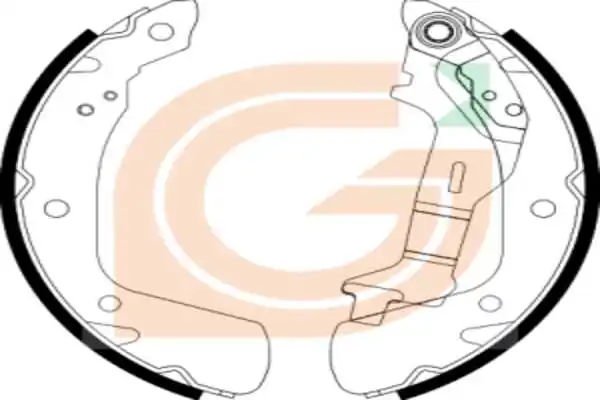 GAMA-SA fékpofakészlet - GB10288 - TothCarparts