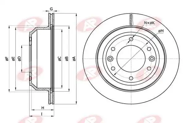 AP-SA féktárcsa - H2032V - TothCarparts