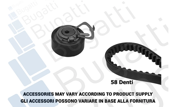 BUGATTI Fogasszíjkészlet - BKCD0222 - TothCarparts