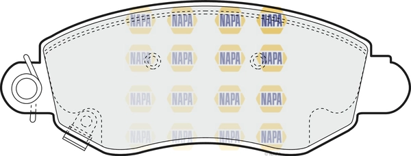NAPA fékbetétkészlet, tárcsafék - NBP1388 - TothCarparts