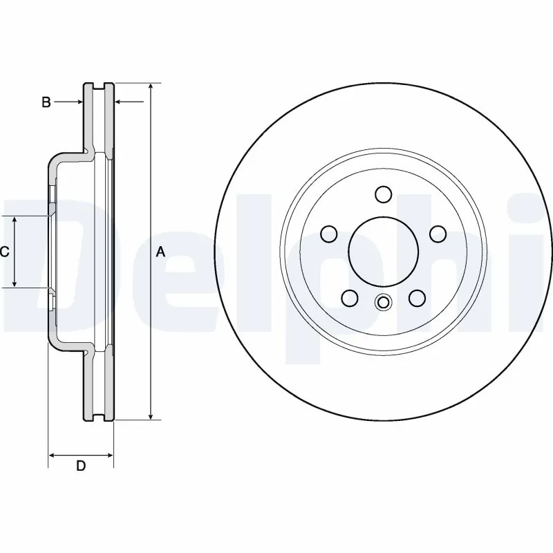 DELPHI féktárcsa - BG9154C-19B1 - TothCarparts