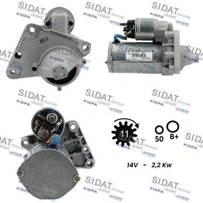 FISPA önindító - S12VA0153 - TothCarparts