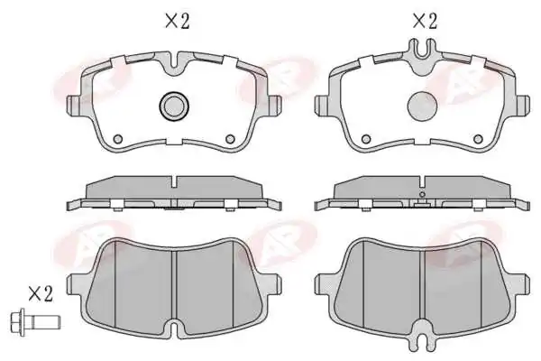 AP-SA fékbetétkészlet, tárcsafék - 5AP767 - TothCarparts