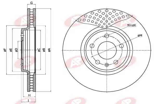 AP-SA féktárcsa - A1033V - TothCarparts