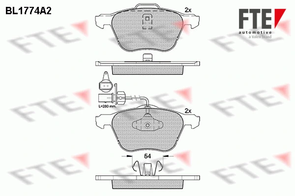FTE fékbetétkészlet, tárcsafék - 9010344 - TothCarparts
