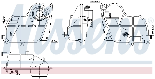 NISSENS kiegyenlítőtartály, hűtőfolyadék - 996299 - TothCarparts
